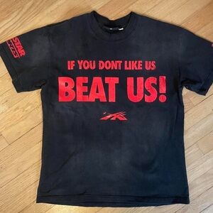 Black and red hellstar shirt